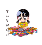 子ども（女の子）のなつやすみ★家族（個別スタンプ：14）