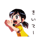 子ども（女の子）のなつやすみ★家族（個別スタンプ：34）