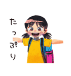 子ども（女の子）のなつやすみ★家族（個別スタンプ：40）