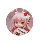 うさぎ耳みなみちゃんカプセルトイ（個別スタンプ：1）
