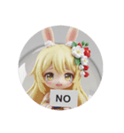 うさぎ耳みなみちゃんカプセルトイ（個別スタンプ：5）