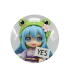 カエル着ぐるみ精霊ちゃんカプセルトイ（個別スタンプ：8）