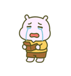 カバたん厭世モード (漢字) Ver2（個別スタンプ：35）