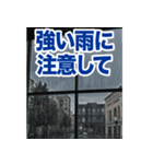 動くお天気！伝わる天候スタンプ☀️☔️⚡️（個別スタンプ：10）