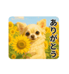 ずっと使える♡夏のチワワ（個別スタンプ：3）