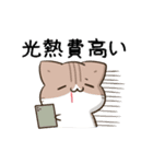 動く！毎日五月病なパンダとねこたち 夏（個別スタンプ：8）