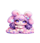 ドリーミーうさぎは抱っこ希望（個別スタンプ：1）