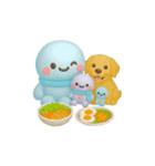 タコくんとぬいぐるみ 色々な日常編（個別スタンプ：3）