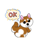 いえちぃスタンプ 可愛い芝犬 家族連絡用（個別スタンプ：18）