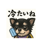 夏に使える可愛いチワワ♡（個別スタンプ：7）