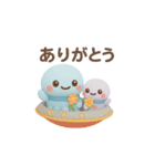 タコくんとぬいぐるみ ありがとう編（個別スタンプ：3）