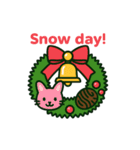 クリスマスリースになった夢見る動物2025冬（個別スタンプ：2）
