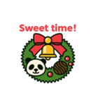 クリスマスリースになった夢見る動物2025冬（個別スタンプ：4）