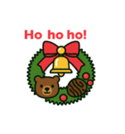クリスマスリースになった夢見る動物2025冬（個別スタンプ：5）