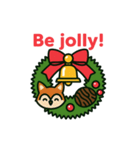 クリスマスリースになった夢見る動物2025冬（個別スタンプ：11）