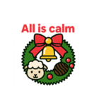 クリスマスリースになった夢見る動物2025冬（個別スタンプ：12）