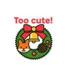 クリスマスリースになった夢見る動物2025冬（個別スタンプ：13）