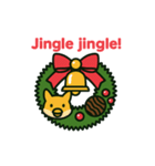 クリスマスリースになった夢見る動物2025冬（個別スタンプ：14）