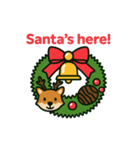 クリスマスリースになった夢見る動物2025冬（個別スタンプ：15）