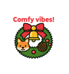 クリスマスリースになった夢見る動物2025冬（個別スタンプ：18）