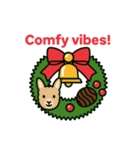 クリスマスリースになった夢見る動物2025冬（個別スタンプ：19）