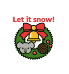 クリスマスリースになった夢見る動物2025冬（個別スタンプ：20）
