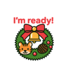クリスマスリースになった夢見る動物2025冬（個別スタンプ：23）