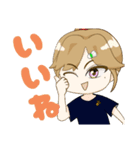 バドミントン部の羽音美さん（個別スタンプ：9）