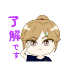 バドミントン部の羽音美さん（個別スタンプ：11）