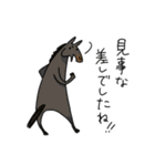 競馬を楽しむ馬6（個別スタンプ：34）