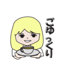 使いやすい女の子の8色スタンプ（個別スタンプ：11）