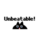 【英語版】けだるい黒猫のスタンプ（個別スタンプ：5）