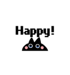 【英語版】けだるい黒猫のスタンプ（個別スタンプ：33）