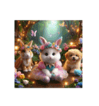 [アレンジ用]夢可愛い世界の動物（個別スタンプ：23）