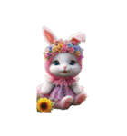 [アレンジ用]夢可愛い世界の動物（個別スタンプ：24）
