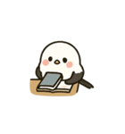 シマエナガのゆるふわ勉強スタンプ（個別スタンプ：3）