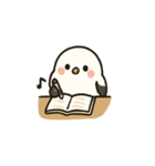 シマエナガのゆるふわ勉強スタンプ（個別スタンプ：6）