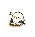 シマエナガのゆるふわ勉強スタンプ（個別スタンプ：9）
