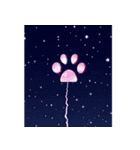 背景に花火が打ち上がる✨納涼花火セット（個別スタンプ：22）