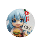 ハンバーガー＆レモンみなみちゃん（個別スタンプ：1）