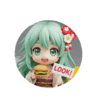 ハンバーガー＆レモンみなみちゃん（個別スタンプ：2）
