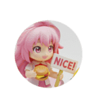 ハンバーガー＆レモンみなみちゃん（個別スタンプ：3）
