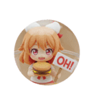 ハンバーガー＆レモンみなみちゃん（個別スタンプ：4）