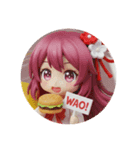 ハンバーガー＆レモンみなみちゃん（個別スタンプ：5）