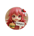 ハンバーガー＆レモンみなみちゃん（個別スタンプ：6）