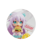 ハンバーガー＆レモンみなみちゃん（個別スタンプ：8）