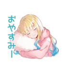 まったり★パーカーの女の子宅飲み（個別スタンプ：31）