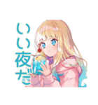 まったり★パーカーの女の子宅飲み（個別スタンプ：40）