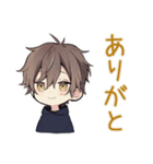 おしゃべりなちびパーカーくん★関西男子（個別スタンプ：3）