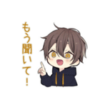 おしゃべりなちびパーカーくん★関西男子（個別スタンプ：4）